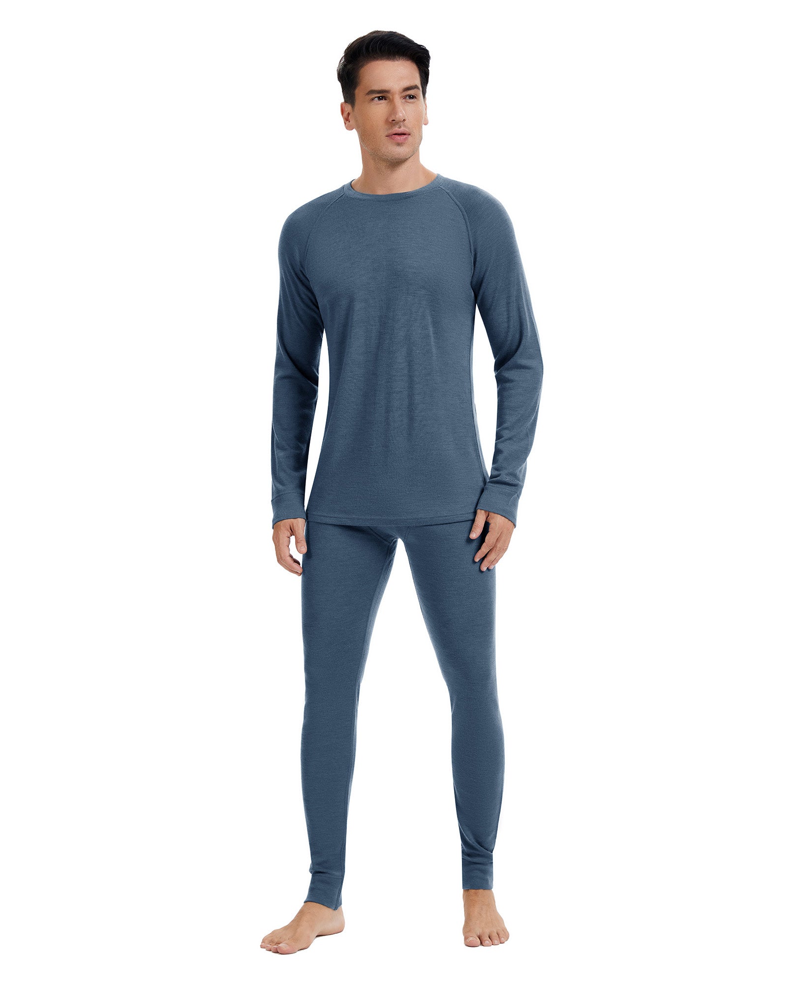 woolcano 100% Merino Wool lange onderbroeken heren thermisch ondergoed