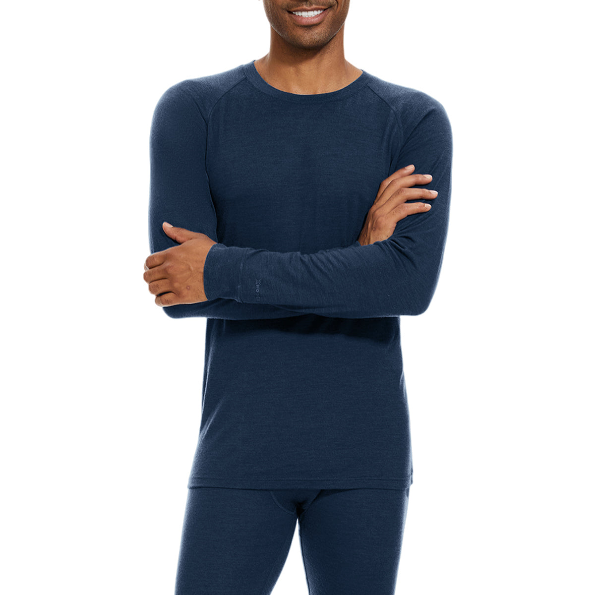 WOOLCANO 190 Men's Merino Wool Base Layer Top Long Sleeve Crew Thermal Shirt