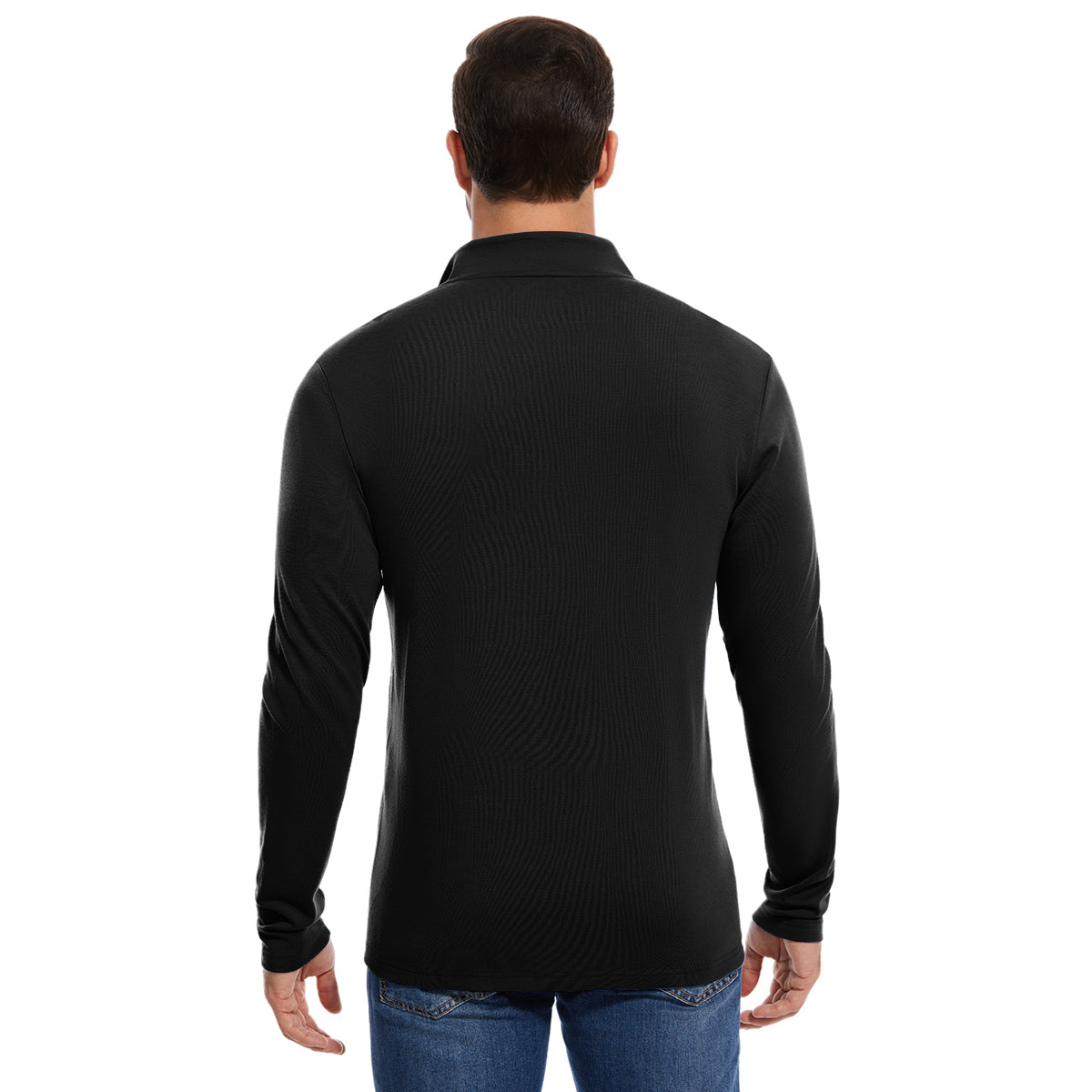 Woolcano Men's 260 Merino Wool Half Zip Top Long Sleeve Zip Shirt