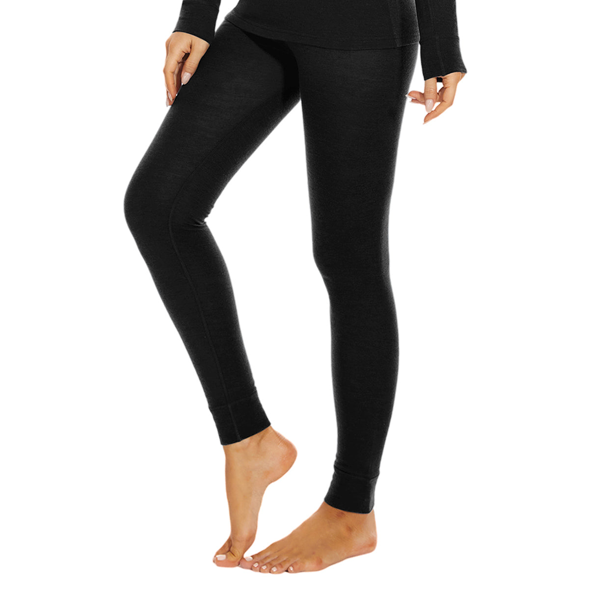 WOOLCANO Women's 190 Merino Wool Base Layer Pant Thermal Leggings