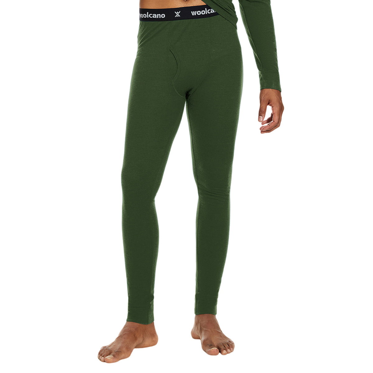 WOOLCANO Men's 190 Merino Wool Base Layer Pants Thermal Leggings