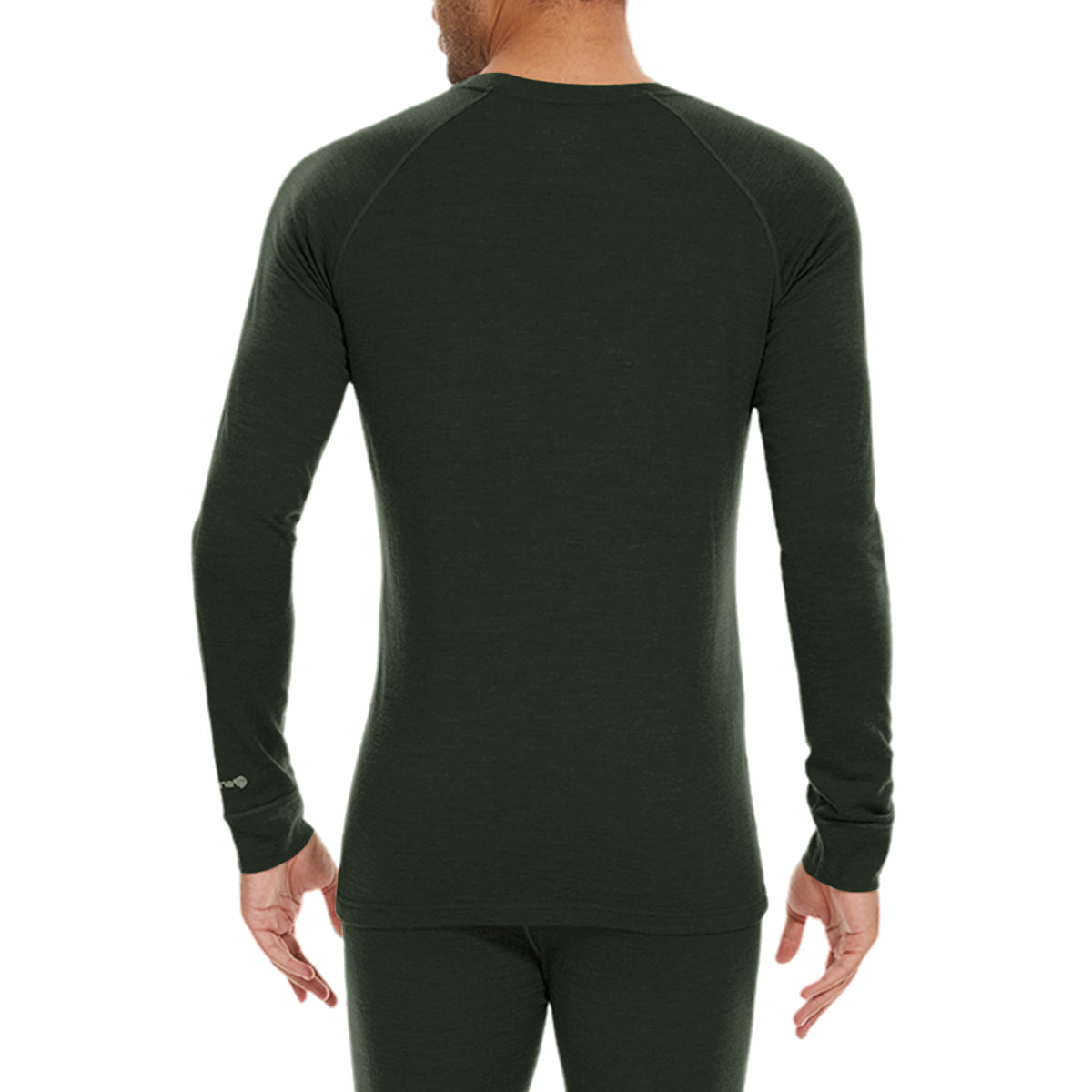 WOOLCANO 190 Men's Merino Wool Base Layer Top Long Sleeve Crew Thermal Shirt