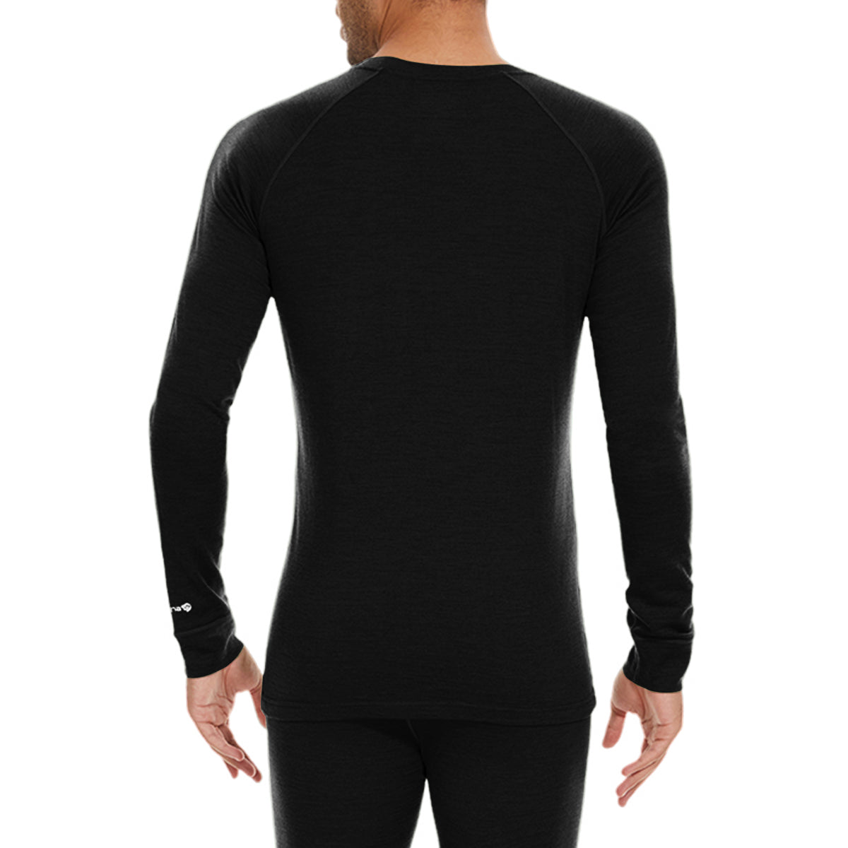 WOOLCANO 190 Men's Merino Wool Base Layer Top Long Sleeve Crew Thermal Shirt