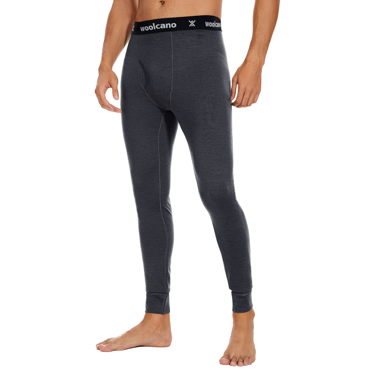 WOOLCANO Men's 190 Merino Wool Base Layer Pants Thermal Leggings